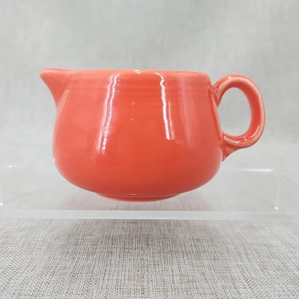 Fiesta Poppy Orange CREAMER ONLY for Cream & Sugar Set EUC Fiestaware